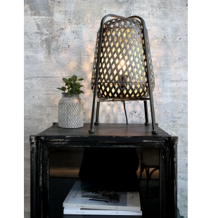 Chic Antique lattia- / pöytävalaisin metallia harmaa  kuva