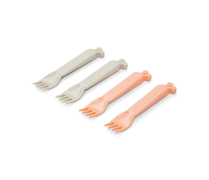 1226107 Donebydeer kiddish haarukat aterimet gaffel bestick Raffi koralli harmaa gra corall 2 kuva