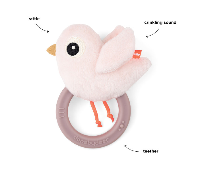 4333911 done by deer birdee helistin purulelu skallra bitleksak roosa rosa 2 kuva