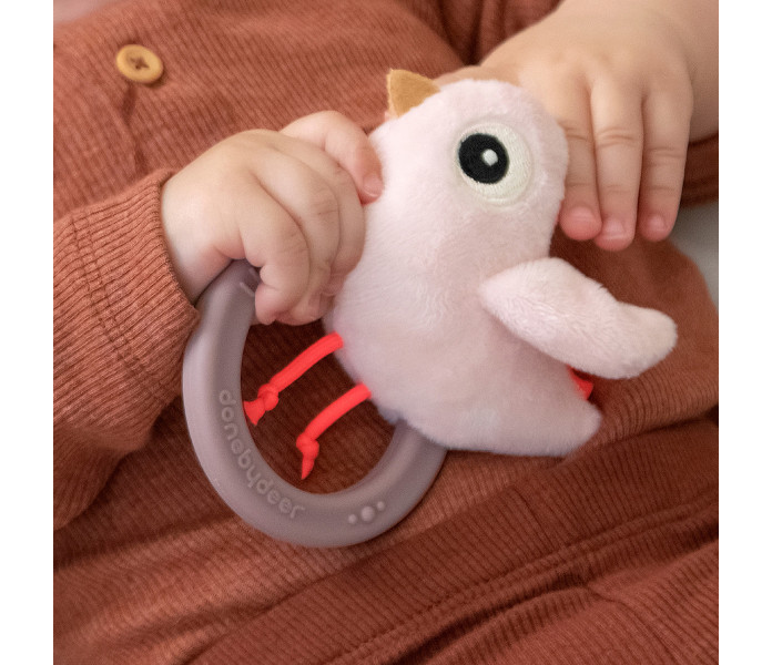 4333911 done by deer birdee helistin purulelu skallra bitleksak roosa rosa kuva