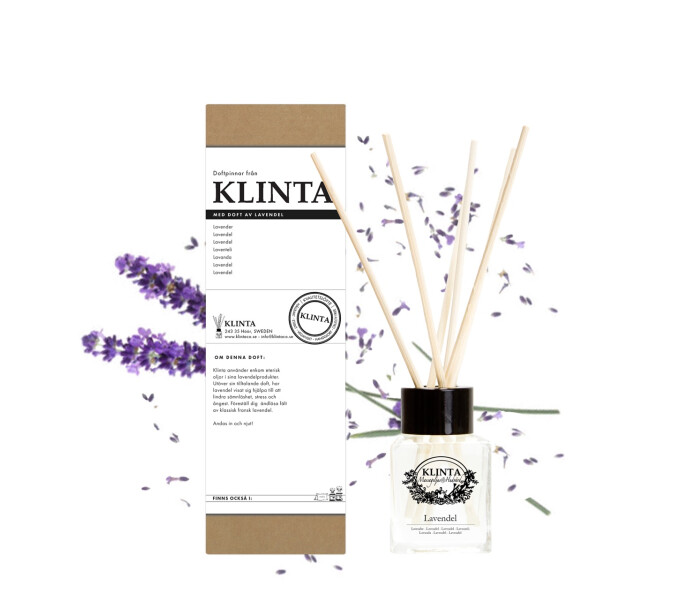 k0917 klinta huonetuoksu tuoksutikut laventeli rumsdoft doftpinnar lavendel kuva
