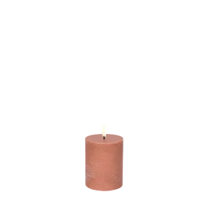 Uyuni LED-kynttilä rustic 7,8 x 10 cm - Terracotta kuva