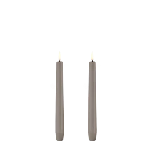 Uyuni LED-kruunukynttilä 20 cm 2 kpl - Sandstone kuva