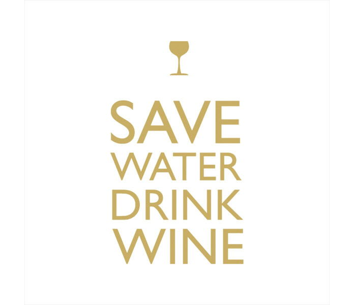 1331629 ppd save water drink wine servetti servietti kuva