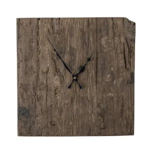 Bloomingville Sarai kello kierrätyspuu 30 x 30 cm kuva