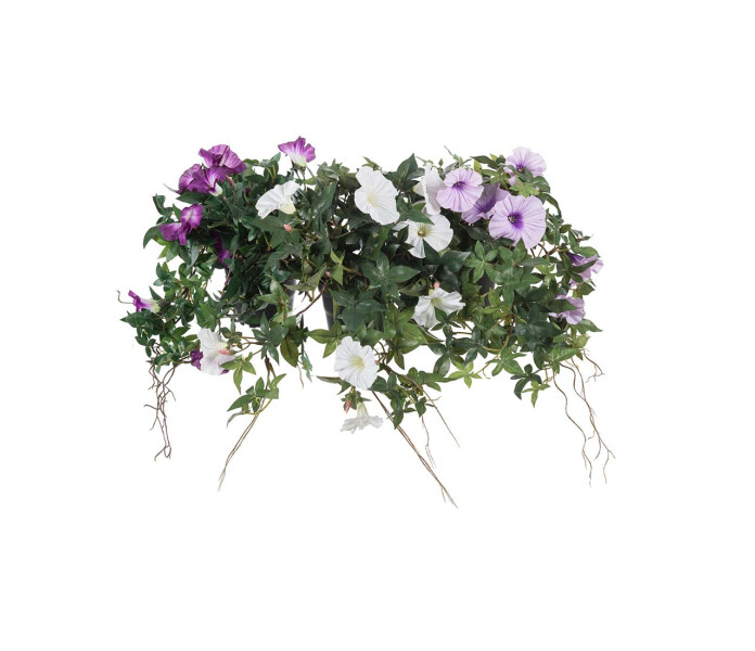 8246 99 1 mr plant tekokukka koristekukka silkkikukka paivansini ruukussa violetti kuva