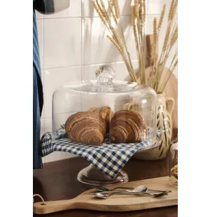 Ib Laursen jalallinen kakkuvati lasia 32 cm kuva