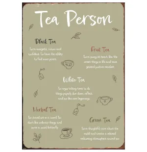 Ib Laursen metallikyltti - Tea Person kuva