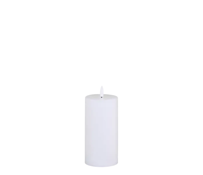 71062301 02 chic antique valkoinen ledkynttila 15 cm kuva