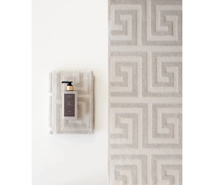 zelected by house santorini pyyhe 70 x 140 kylpypyyhe beige kuva