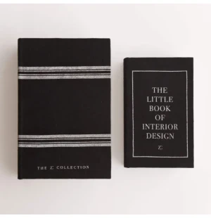 Zelected by House Coffee Table Book säilytyslaatikko pieni - Black Linen kuva