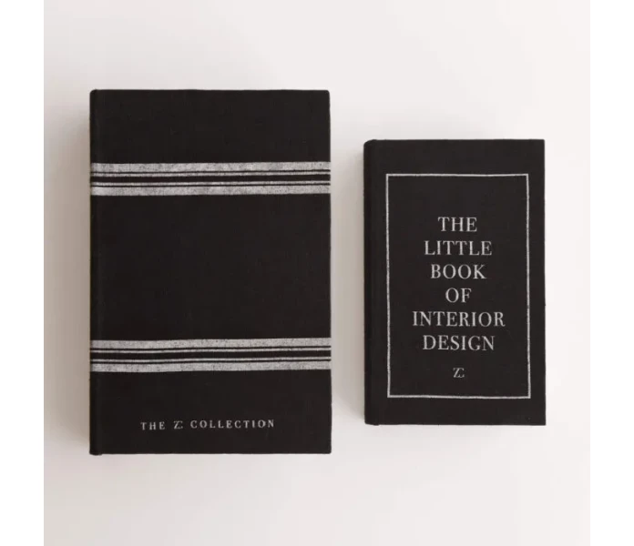 zelected by houze kirja sailytyslaatikko black linen pieni kuva