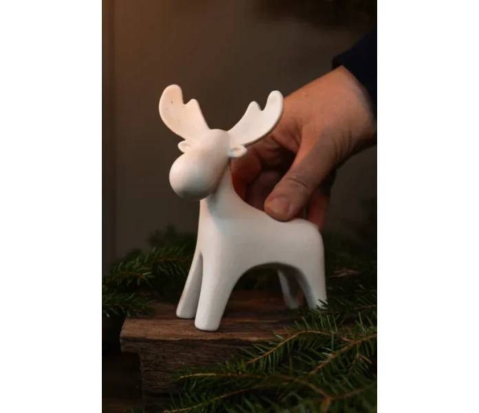 915173 ivan storefactory valkoinen koriste keramiikka hirvi poro kuva