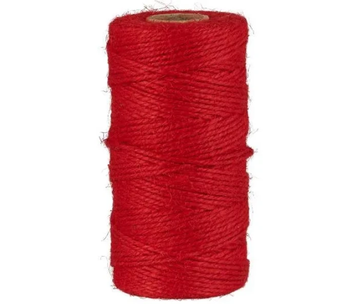 4479 33 ib laursen juuttinaru lahjapakkaus lahjanauha lahjanaru punainen kuva