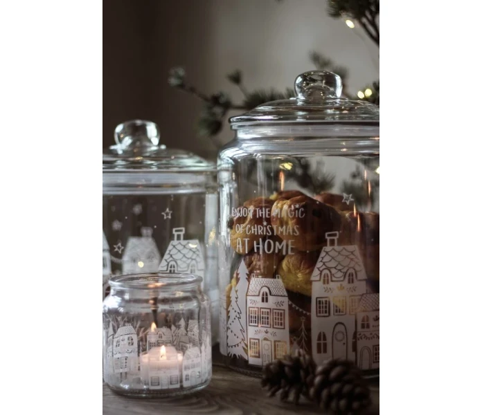 majas cottage magic of christmas iso jouluinen lasipurkki kannella 2 kuva