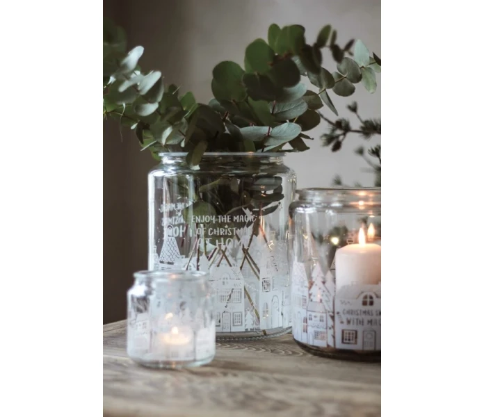 majas cottage magic of christmas iso jouluinen lasipurkki kannella 3 kuva