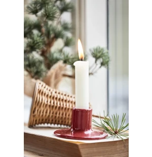 Ib Laursen rustic kruunukynttilä valkoinen 11cm kuva