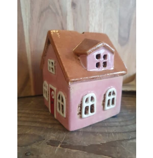 Ib Laursen pieni talolyhty roosa 8 x 10 x 8 cm kuva