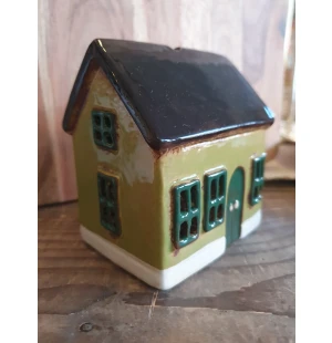 Ib Laursen pieni talolyhty vihreä 7 x 10 x 9 cm kuva