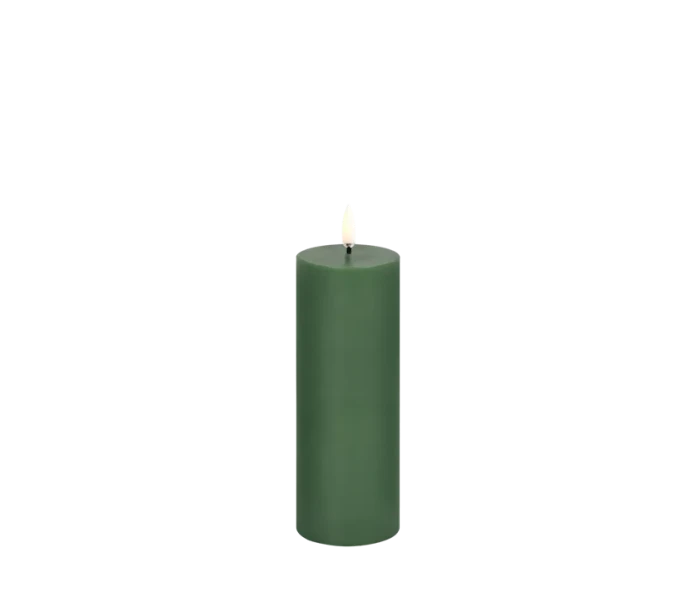 UL PI OG06015 uyuni pillar candle smooth olive green kuva