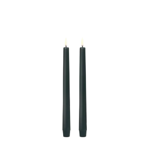 Uyuni LED-kruunukynttilä 25 cm 2 kpl - Pine Green kuva