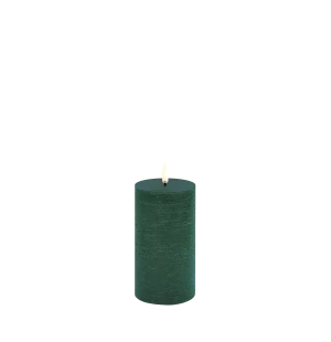 Uyuni LED-kynttilä rustic 7,8 x 15,2 cm - Pine Green  kuva