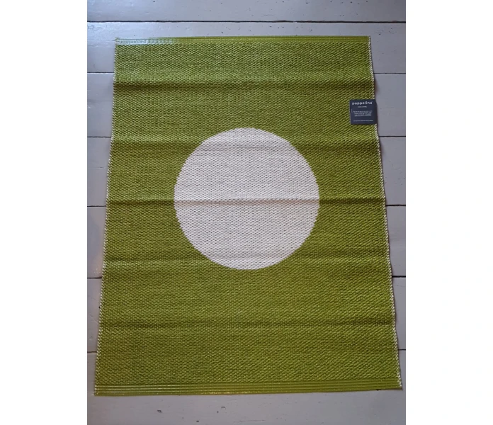 pappelina odd rare vera apple vanilla vihrea vanilja pallomatto muovimatto ovimatto ulkokayttoon sisakayttoon 70 x 90 cm kuva