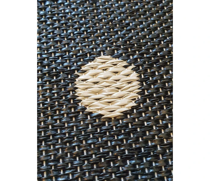 pappelina odd rare peg linen muovimatto sisamatto ulkomatto ulkokayttoon ovimatto musta 70 x 60 cm 2 kuva