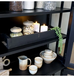 Chic Antique tupla tiilimuotti musta 10 x 56 x 15 cm kuva