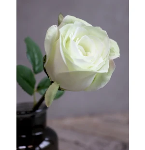 Chic Antique koristekukka ruusu valkoinen 40 cm kuva