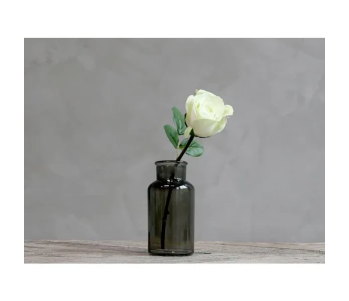 chic antique tekokukka koristekukka silkkikukka valkoinen ruusu 40 cm kuva