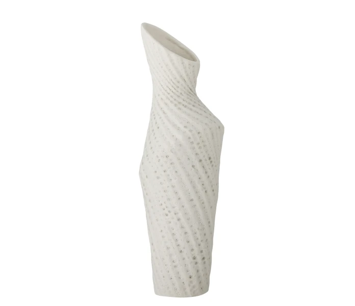 82061822 bloomingville fikla valkoinen maljakko 2 kuva