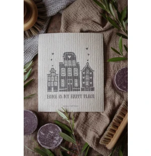 Majas Cottage tiskiliina - Home Is My Happy Place kuva