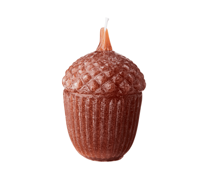 902 800 32 affari acorn pahkinan muotoinen kynttila ruskea toffee min kuva