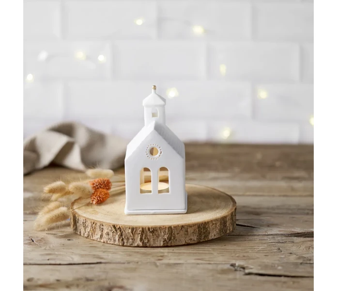 90535 rader talolyhty valkoinen kirkko kirkkolyhty 2 kuva