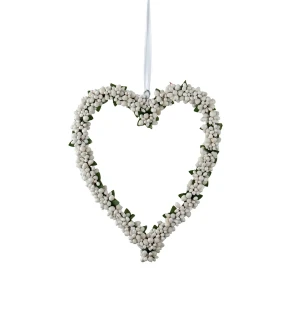 Mr Plant sydänkranssi valkoinen 24 cm kuva