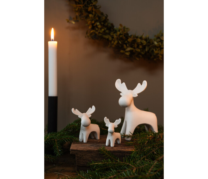 915170 Storefactory Ivan hirvi alg valkoinen keramiikka keramik vit 2 kuva