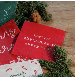 Räder servetti 25 x 25 cm 20kpl - Merry Christmas to... kuva