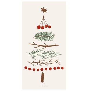 Ib Laursen servetti 10 x 20 cm 16 kpl  - Christmas Tree kuva