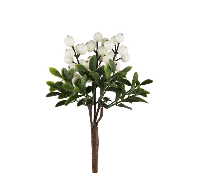 9939 10 mr plant pieni valkoinen marja oksa marjaoksa valkoisilla marjoilla tekokukka koristekukka 20 cm kuva