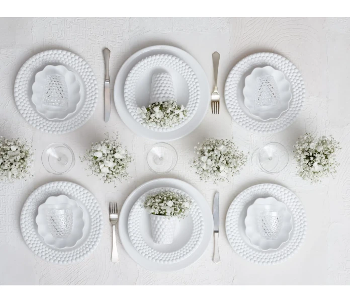 Mateus Bubbles ruokalautanen lautanen valkoinen 28 cm 2 kuva