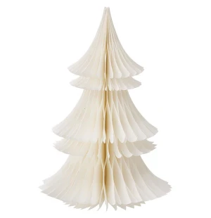 Bungalow Honeycomb Tree Fir paperikuusi cream 30 cm kuva