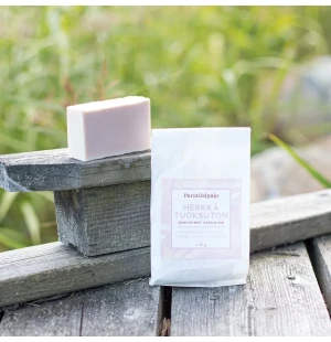 Paratiisipaja saippua oliiviöljy-aloe- merisuola - Herkkä tuoksuton kuva