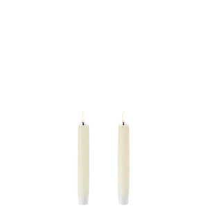 Uyuni LED-kruunukynttilä 15 cm 2 kpl - Ivory kuva