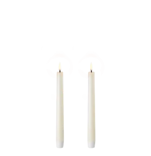 Uyuni LED-kruunukynttilä 20 cm 2 kpl - Ivory kuva