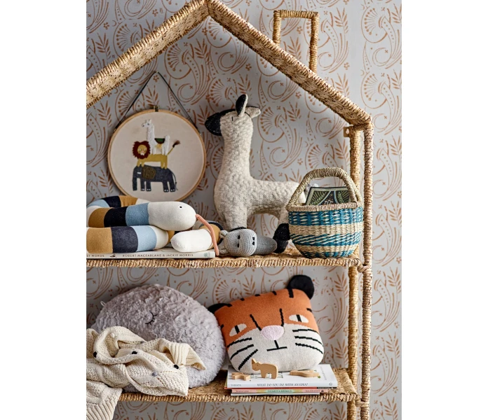 bloomingville muzamel tyyny pehmolelu oranssi kudde kramdjur orange tiikeri tiger 5 kuva