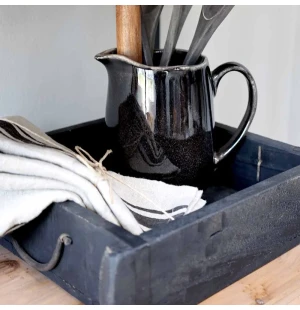 Chic Antique puinen laatikko musta 31 x 26 x 8 cm kuva