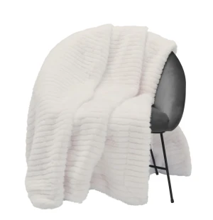 Skinnwille Grace torkkupeitto luonnonvalkoinen 140 x 220 cm kuva