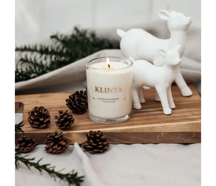 klinta iso tuoksukynttila joulutuoksu joulu tuoksu omena kirsikka kaneli kuva