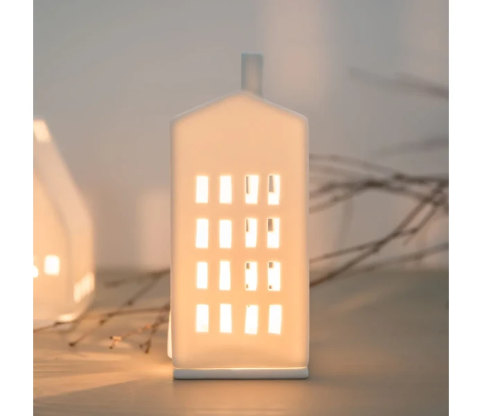 lichthaus 10845 rader valkoinen moderni keramiikka keraaminen talolyhty 2 kuva